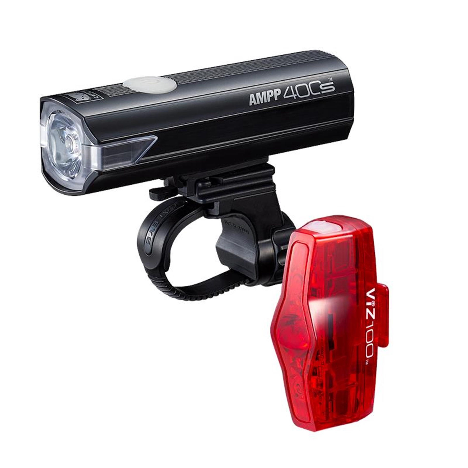 Cat Eye Ampp 400S / Viz 100 Bike Light Set