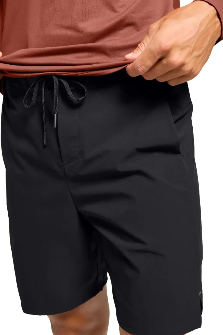Close up of man wearing On Running Hybrid Mens Shorts