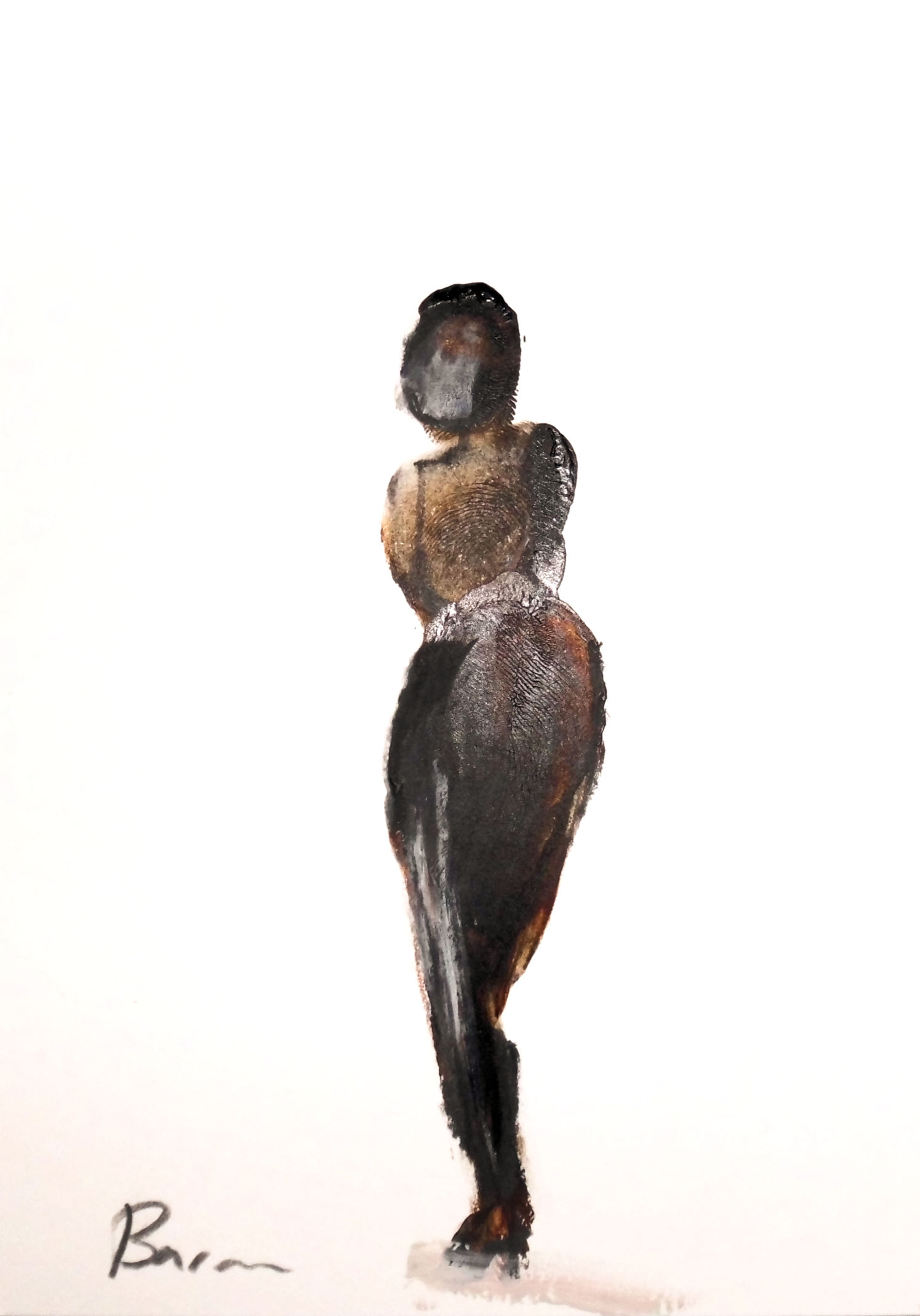 Frau von hinten