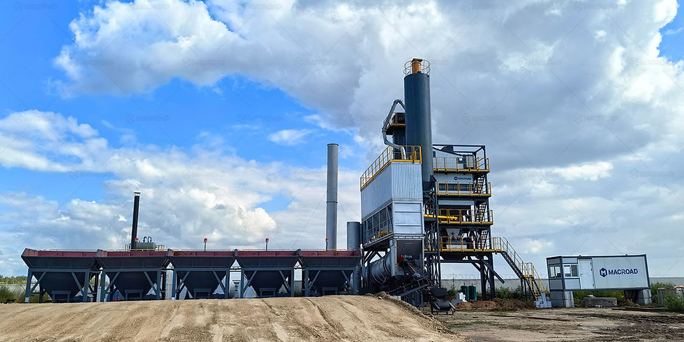 160tph asphalt batch mixing plant for road building in Kazakhstan