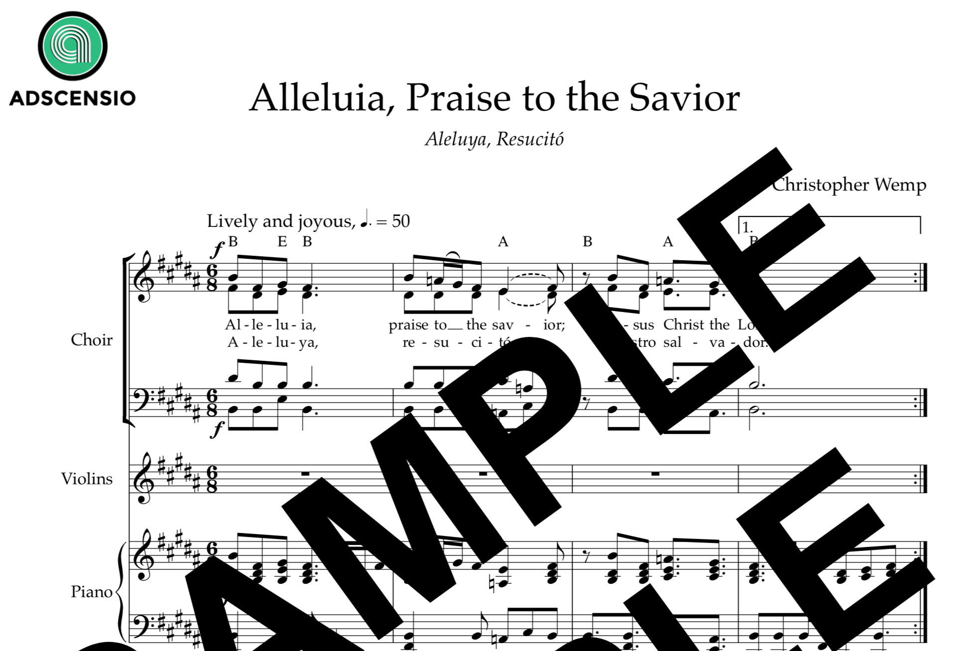 Alleluia, Praise to the Savior / Aleluya, resucitó