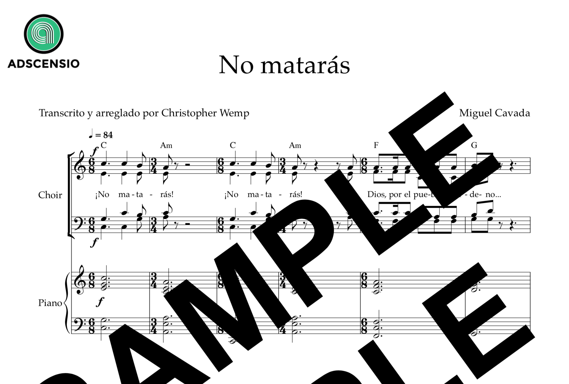 ¡No Matarás! / You Shall Not Kill! (Span.,Eng.)