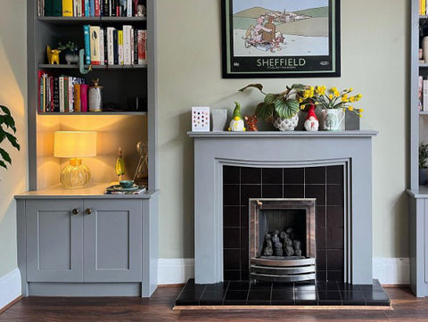 Alcove shelving