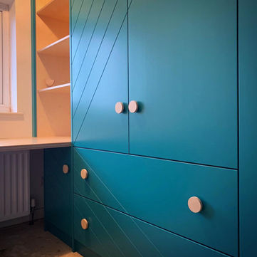 Modern teal office storage