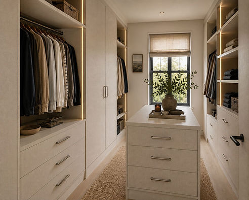 walk in wardrobe lino cancun beige with