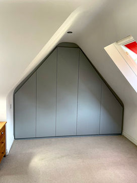 fitted wardrobes in loft conversion in Exeter