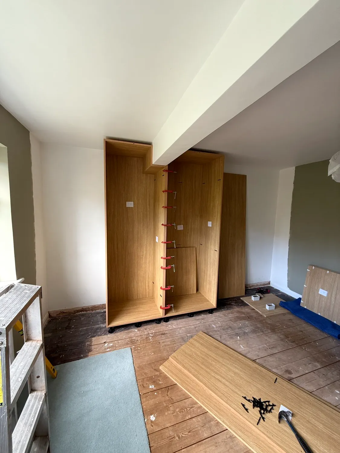 RSJ around a fitted wardrobes