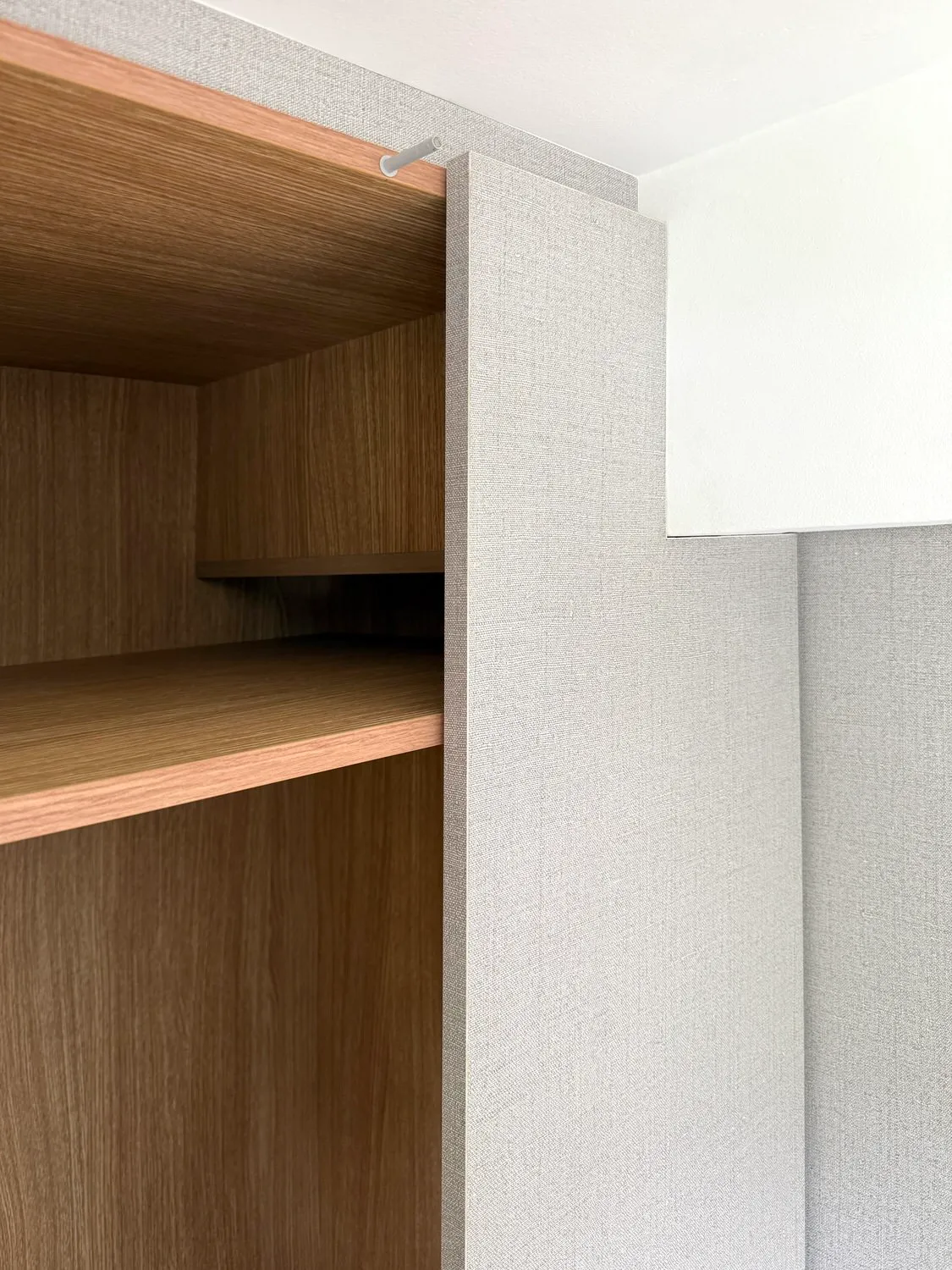 Tidy boxing in of RSJ in built in wardrobes in Sidmouth