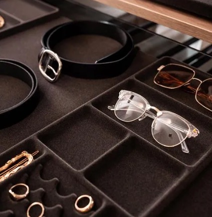 Jewellery trays for fitted wardrobes