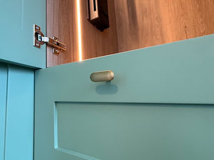 Material choices for wardrobe finish bespoke fitted furniture