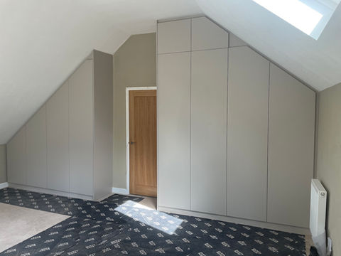 fitted wardrobes in attic in Exeter