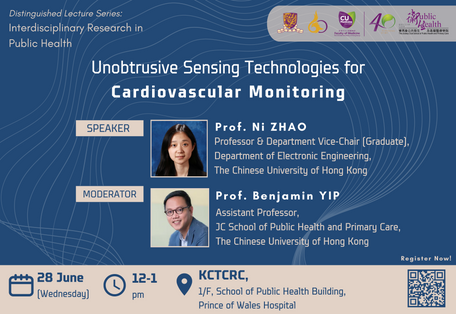 [SPHPC Distinguished Lecture Series] Unobtrusive Sensing Technologies for Cardiovascular Monitoring
