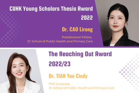 Two of Our School Members Receiving Awards for Outstanding Academic and Research Performance