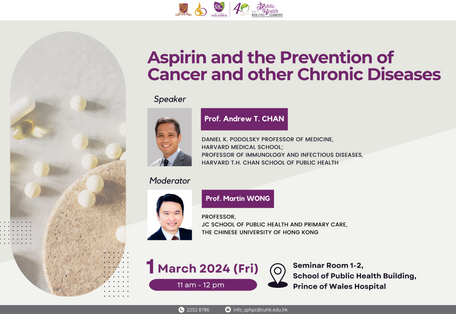 [Seminar] Aspirin and the Prevention of Cancer and Other Chronic Diseases 