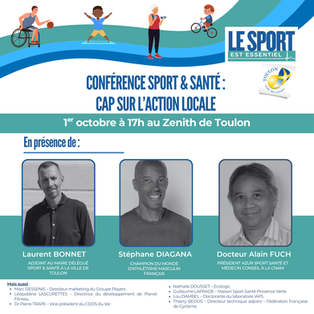 CONFERENCE SPORT & SANTE CAP SUR L'ACTION LOCALE