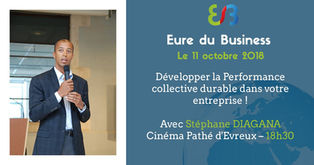 Conférence | Stéphane DIAGANA s'adresse aux entrepreneurs de l'Eure du Business