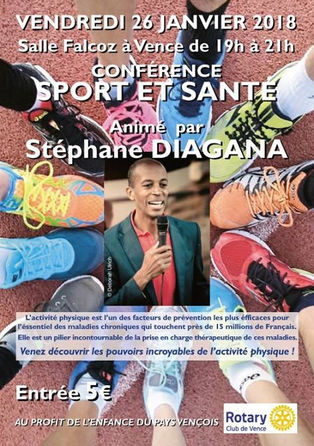 Conférence | Stéphane DIAGANA conférencier à domicile pour le Rotary Club !