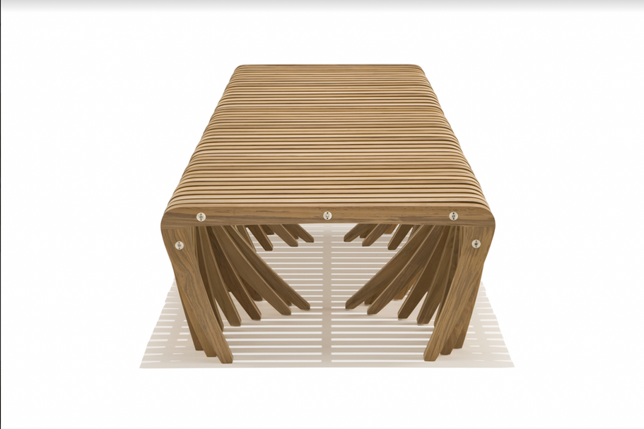 Wooden bench design. 48