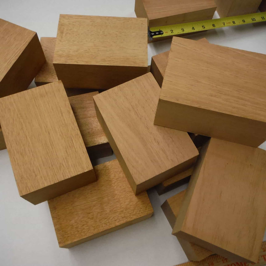 (25% OFF) Mahogany heel block for guitar 3 x 4 x 6, kiln dried, planed Diamond Tropical Hardwoods