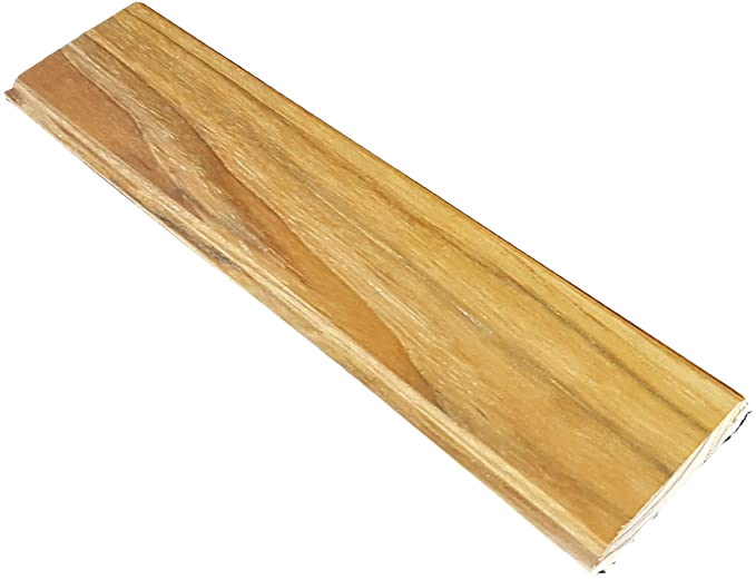 Close-up of a wooden plank with visible grains, Diamond Tropical Hardwoods.