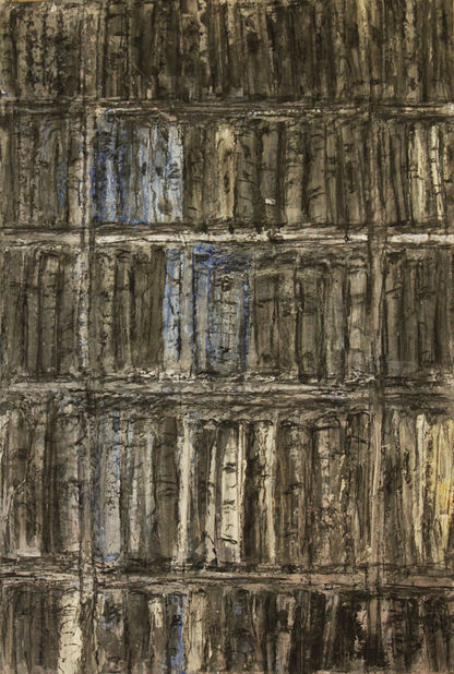 Peindre une bibliothèque III - 120 x 80 cm - 2016