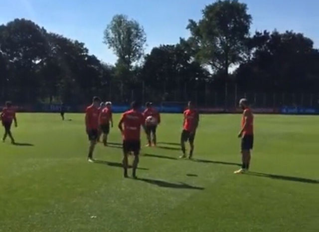 Descontração no treino
