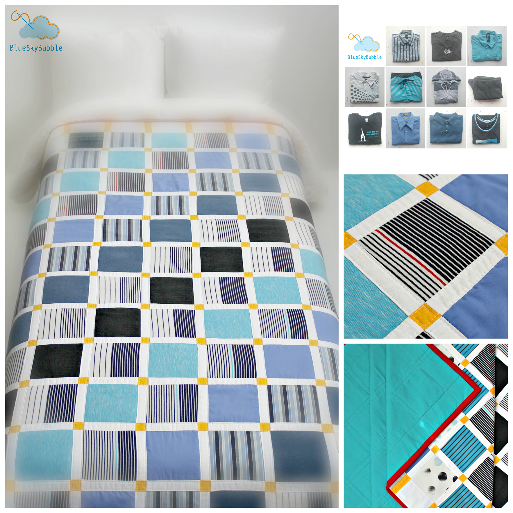 handmade memory quilt