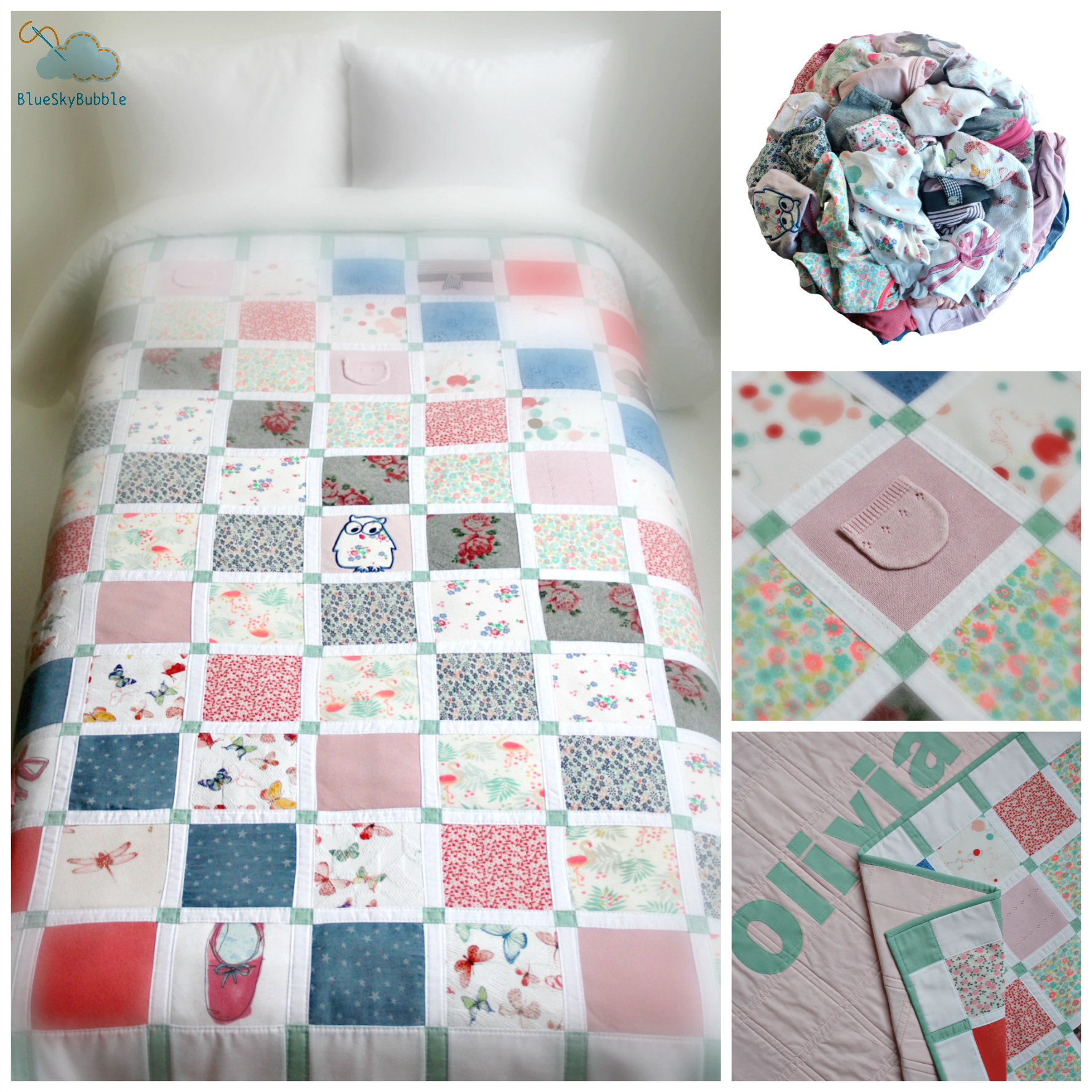 handmade memory quilt