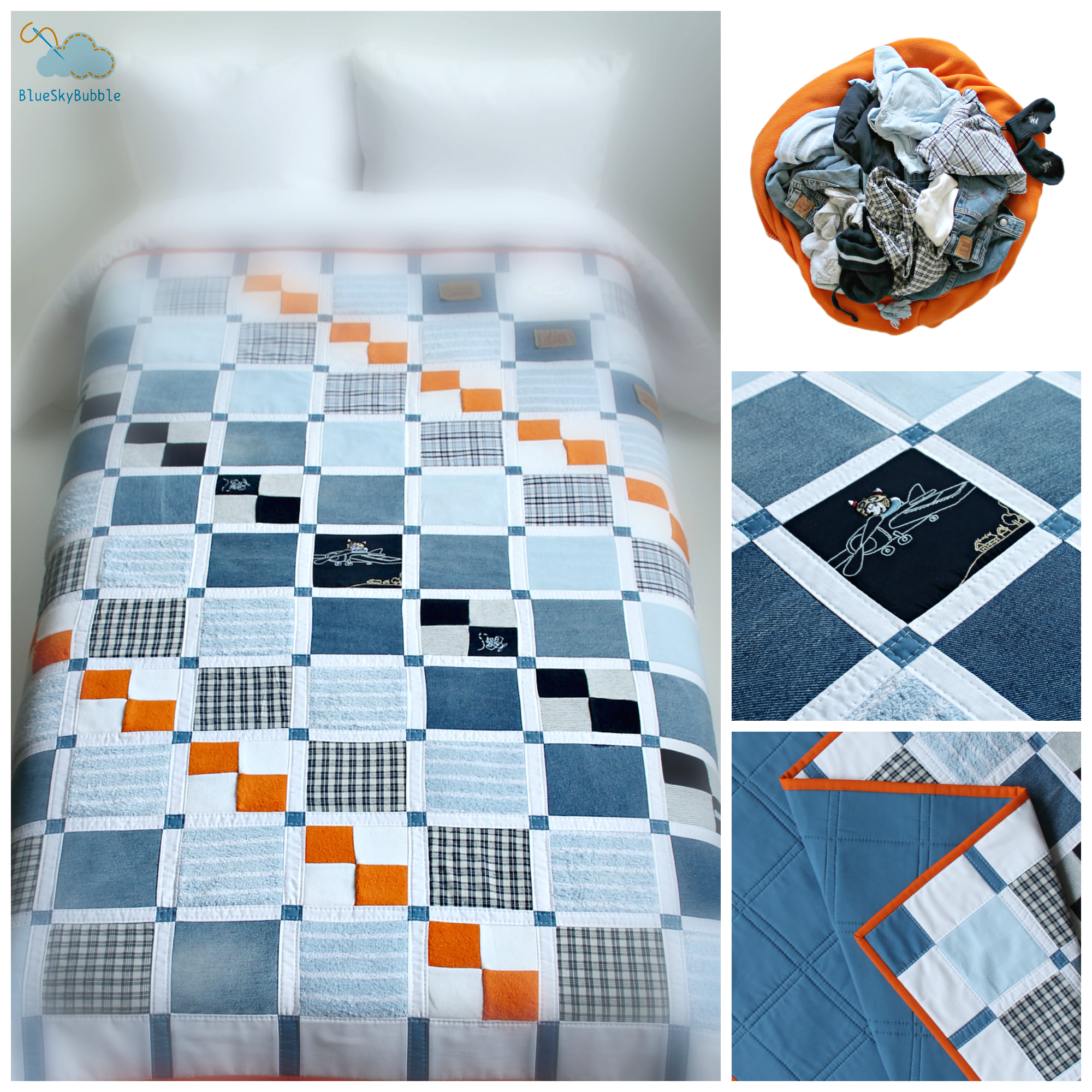 handmade memory quilt
