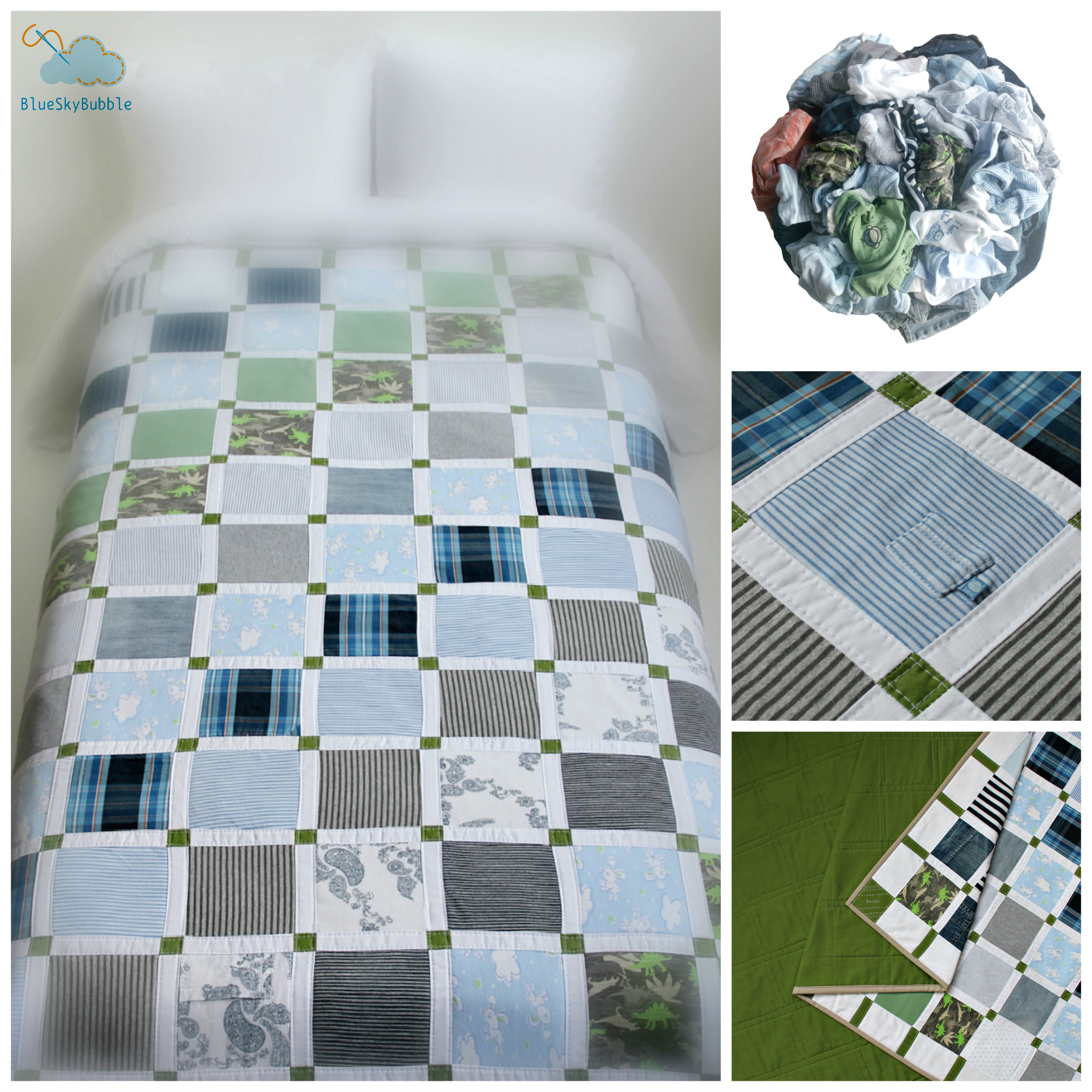 handmade memory quilt