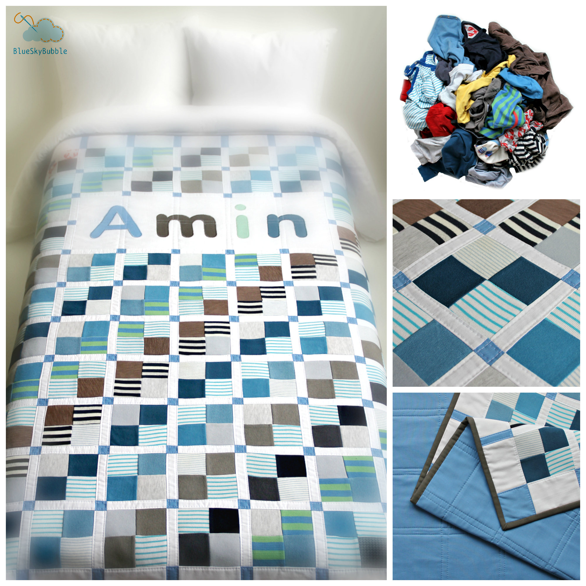 handmade memory quilt