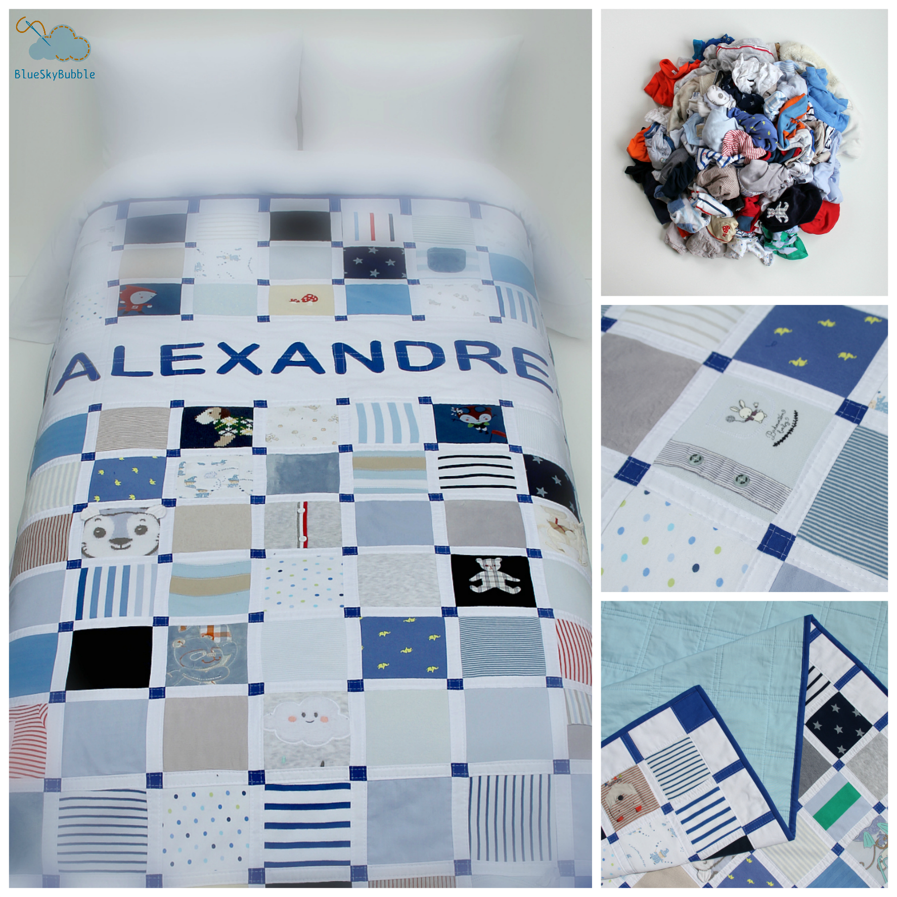 handmade memory quilt