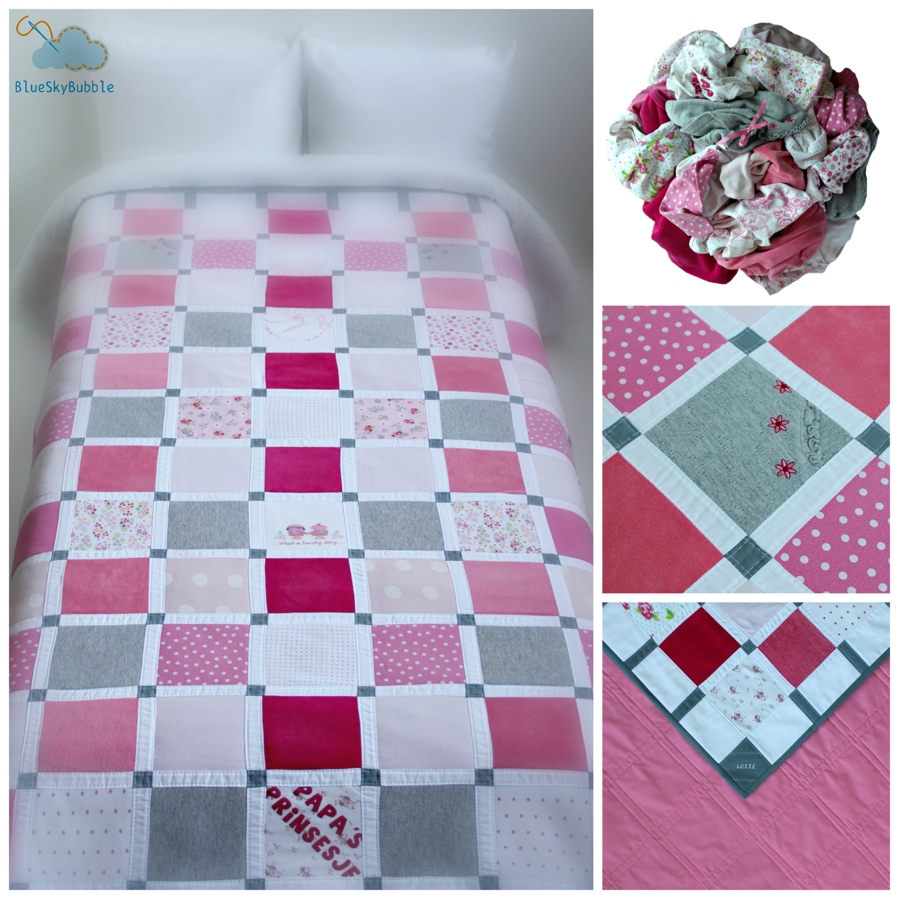 handmade memory quilt