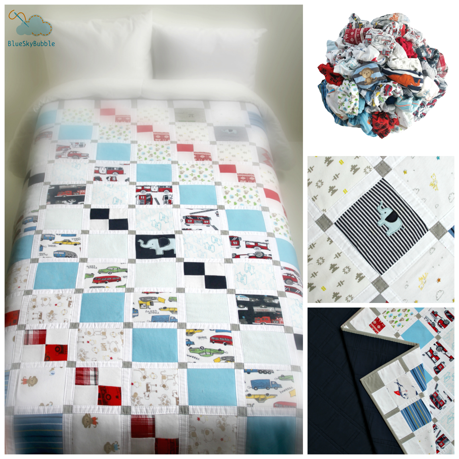 handmade memory quilt