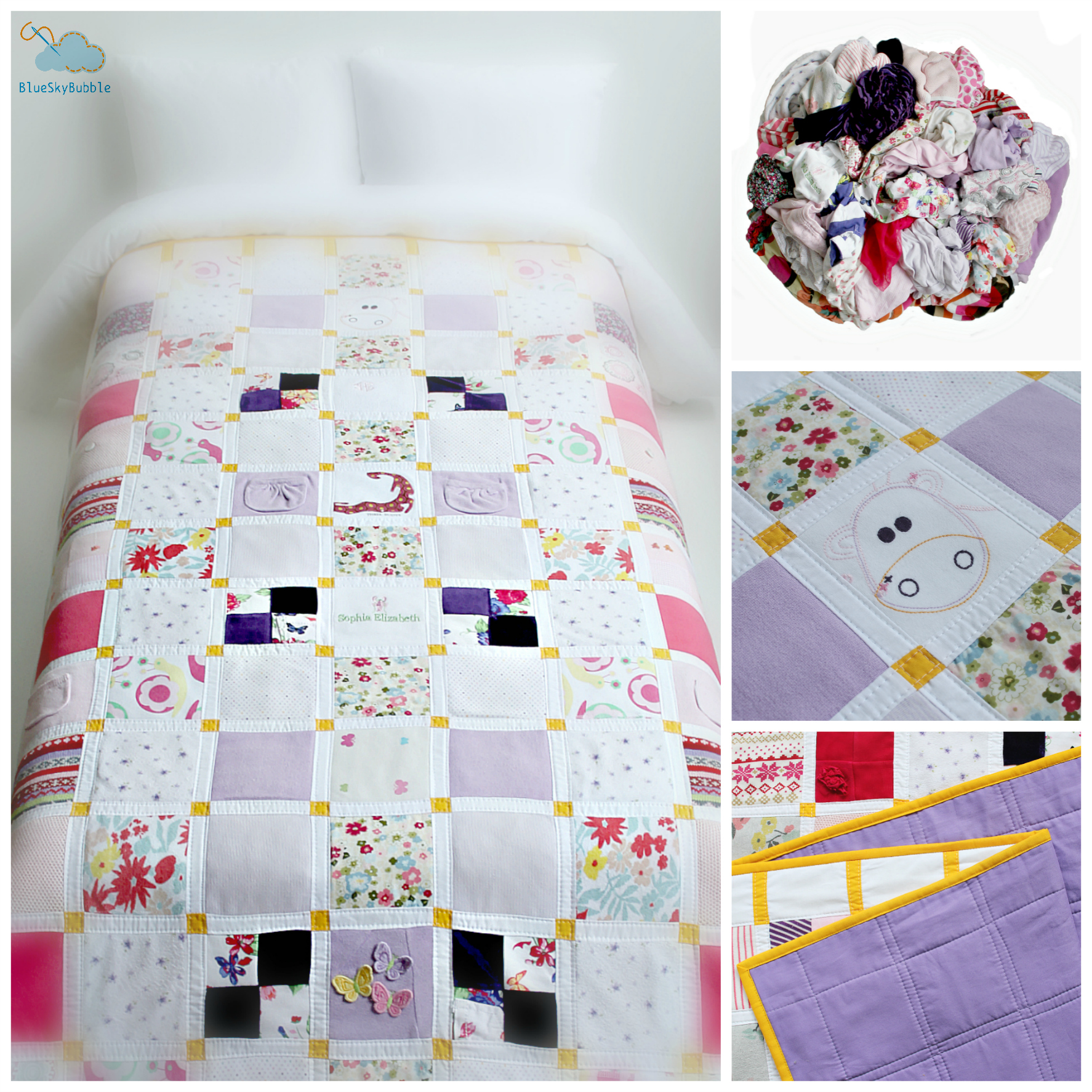 handmade memory quilt