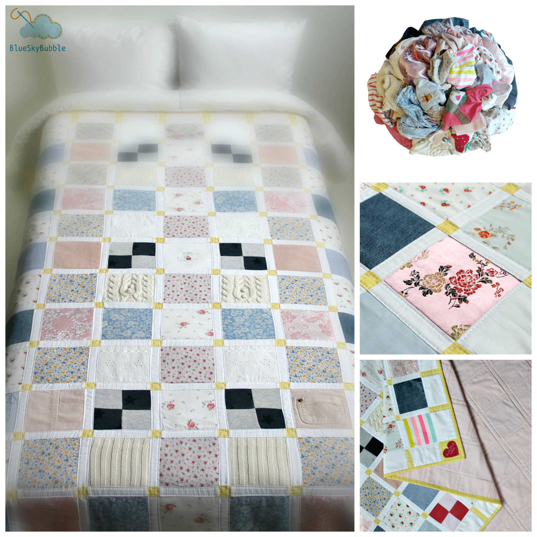 handmade memory quilt
