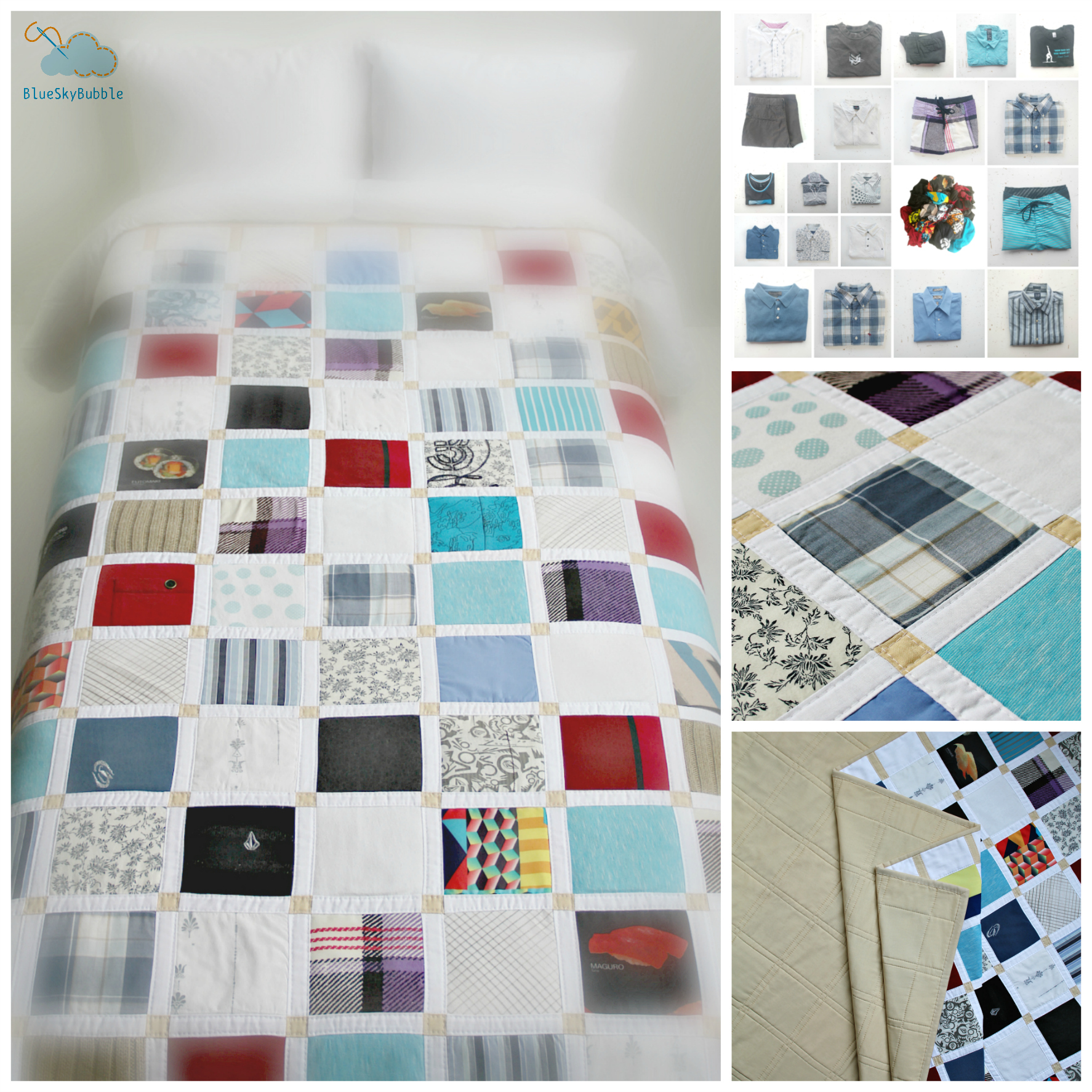 handmade memory quilt