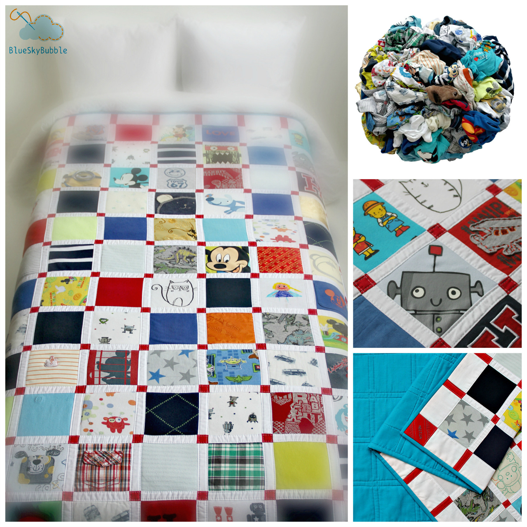 handmade memory quilt