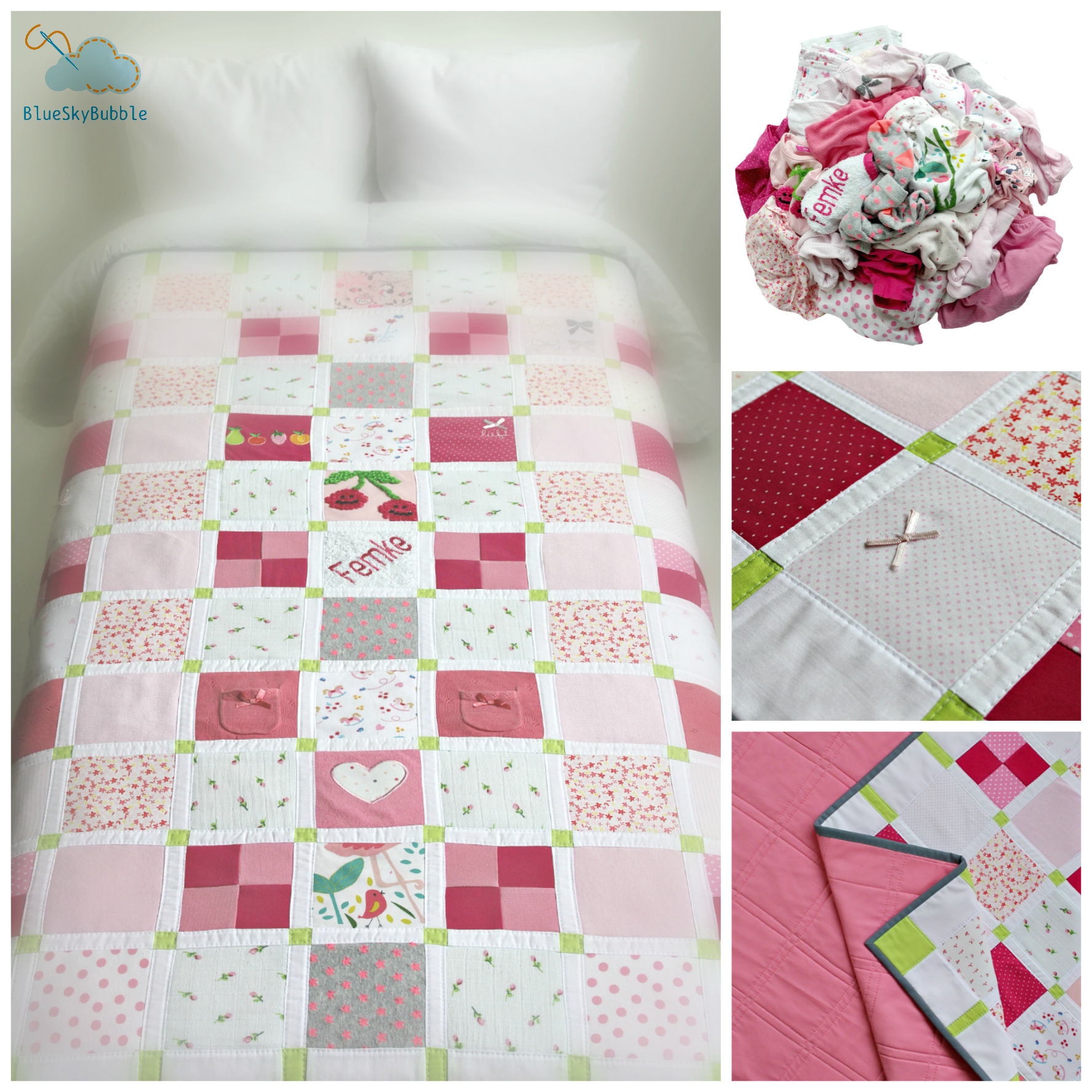 handmade memory quilt