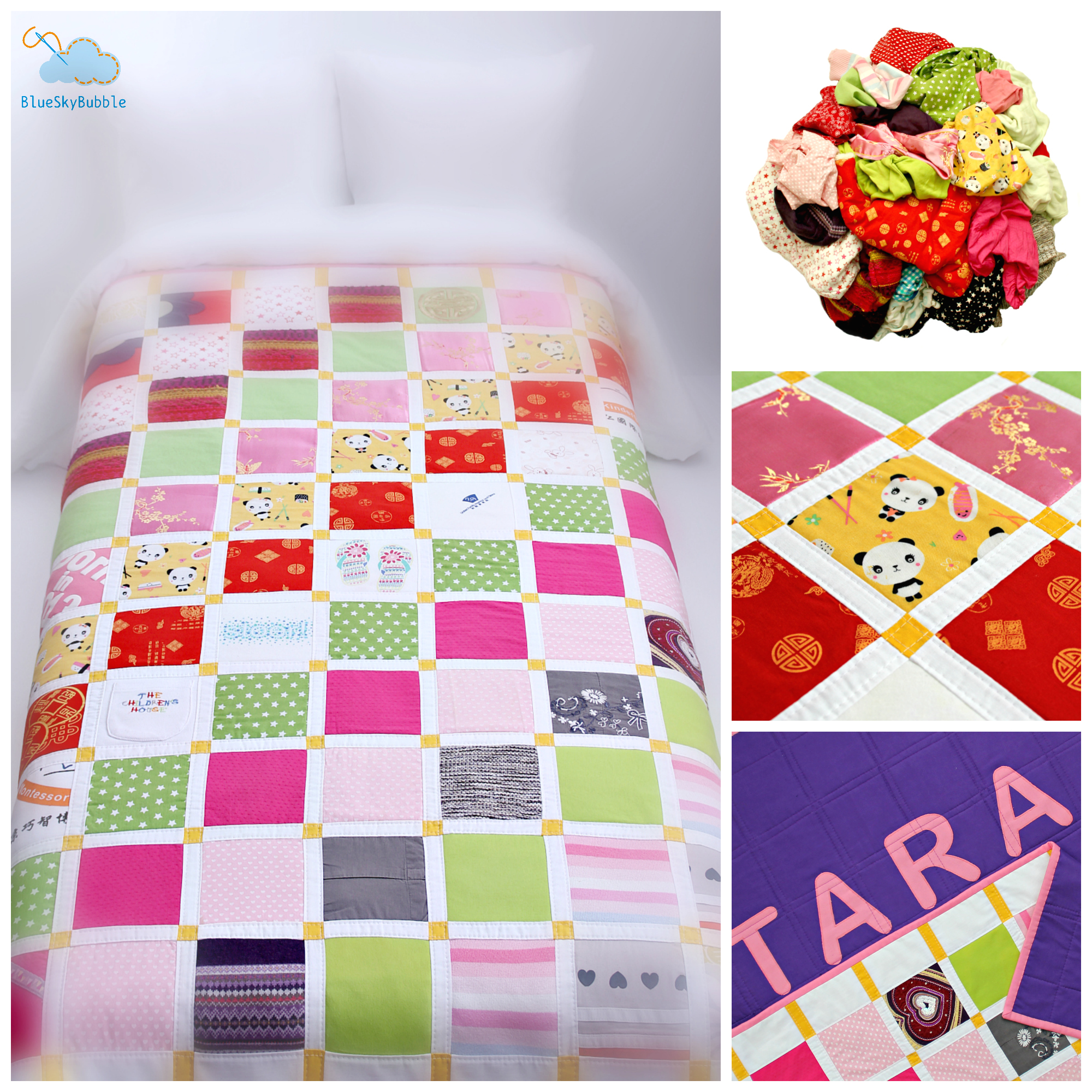 handmade memory quilt