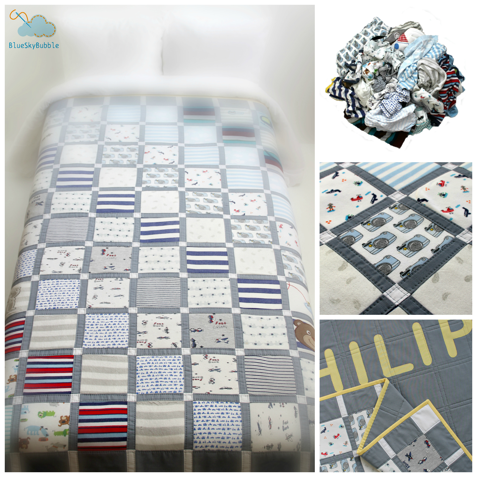 handmade memory quilt