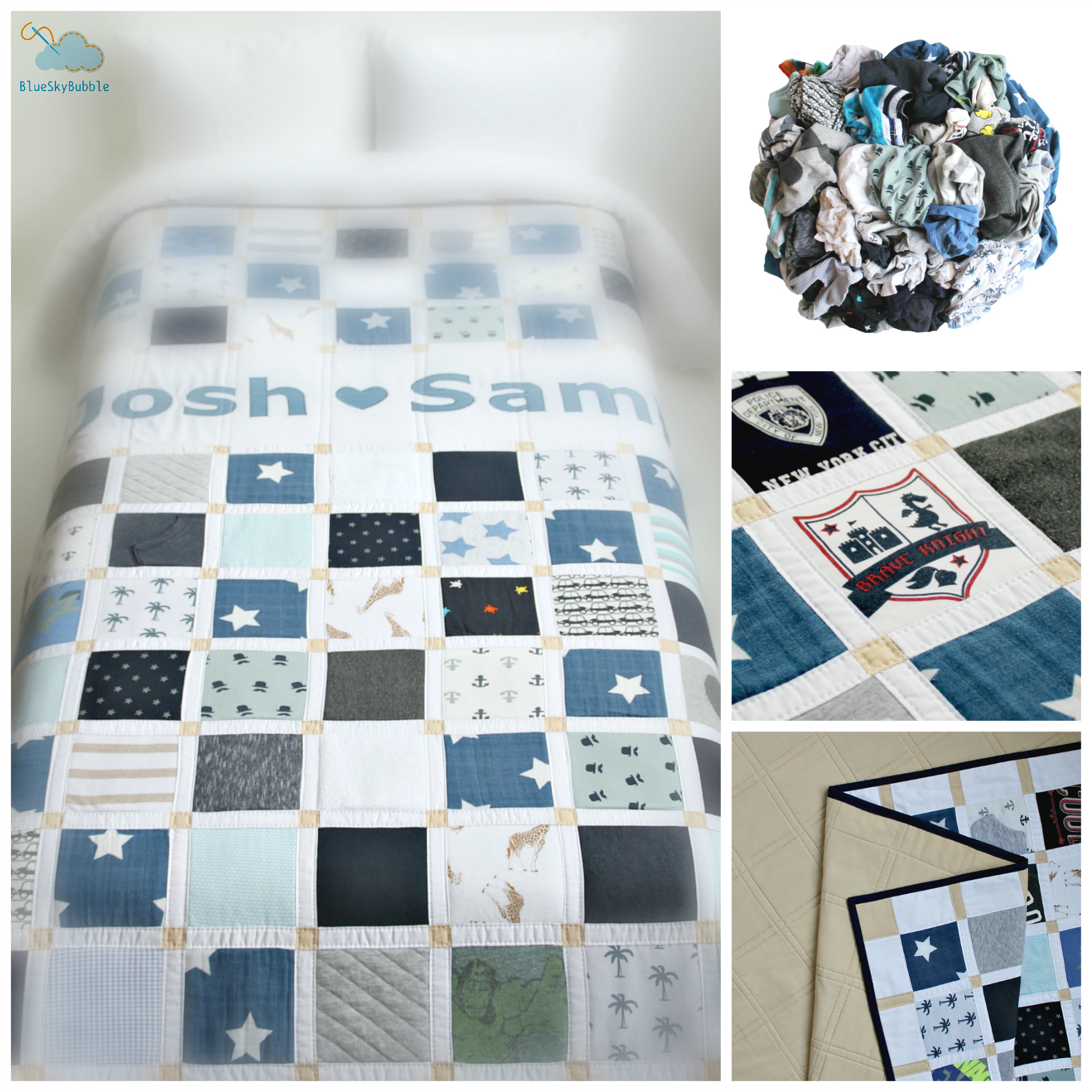 handmade memory quilt