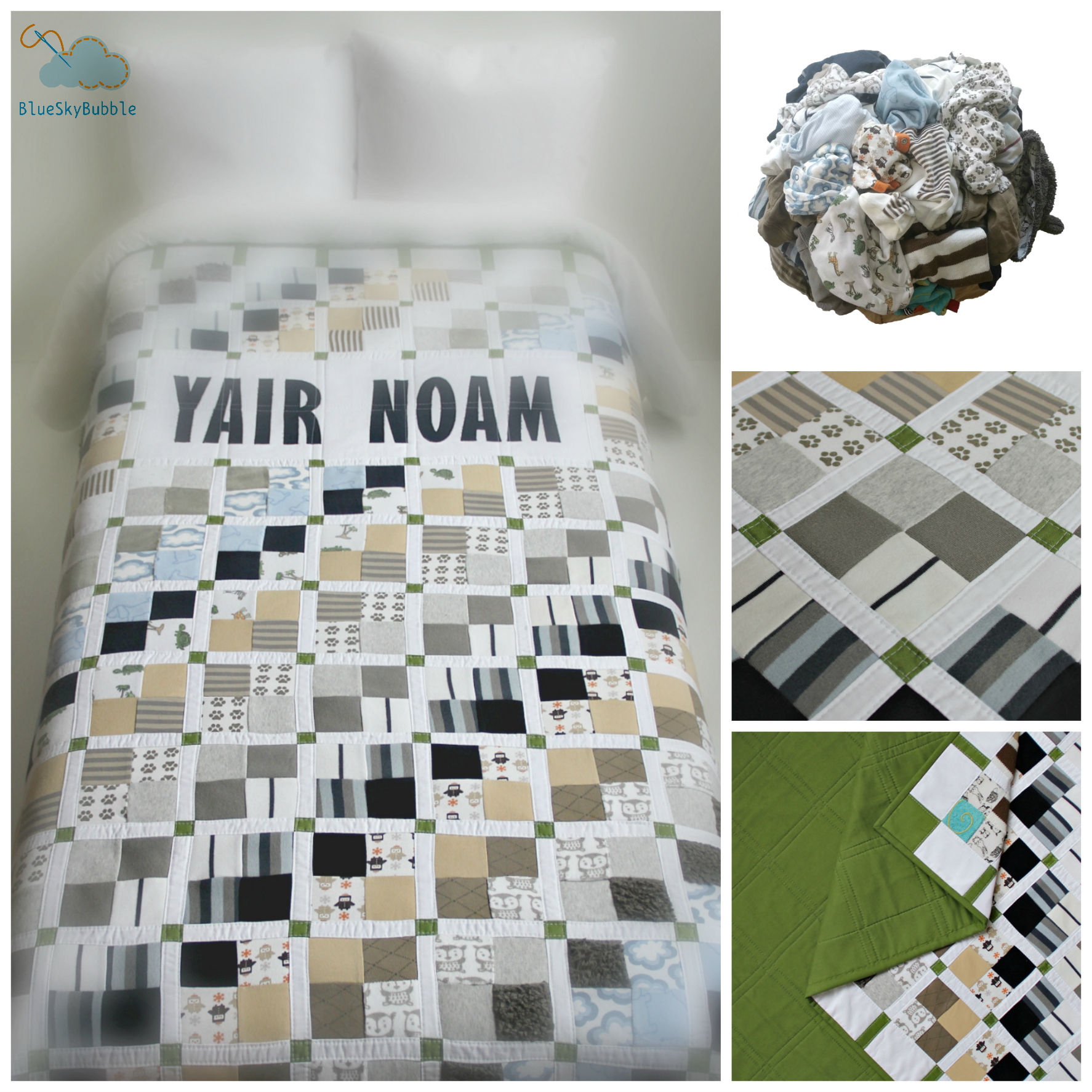 handmade memory quilt