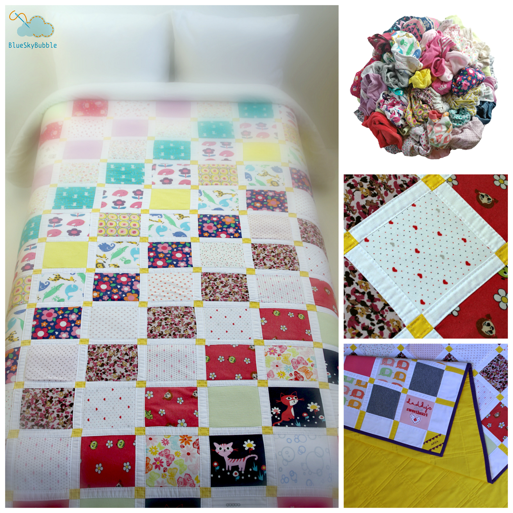 handmade memory quilt
