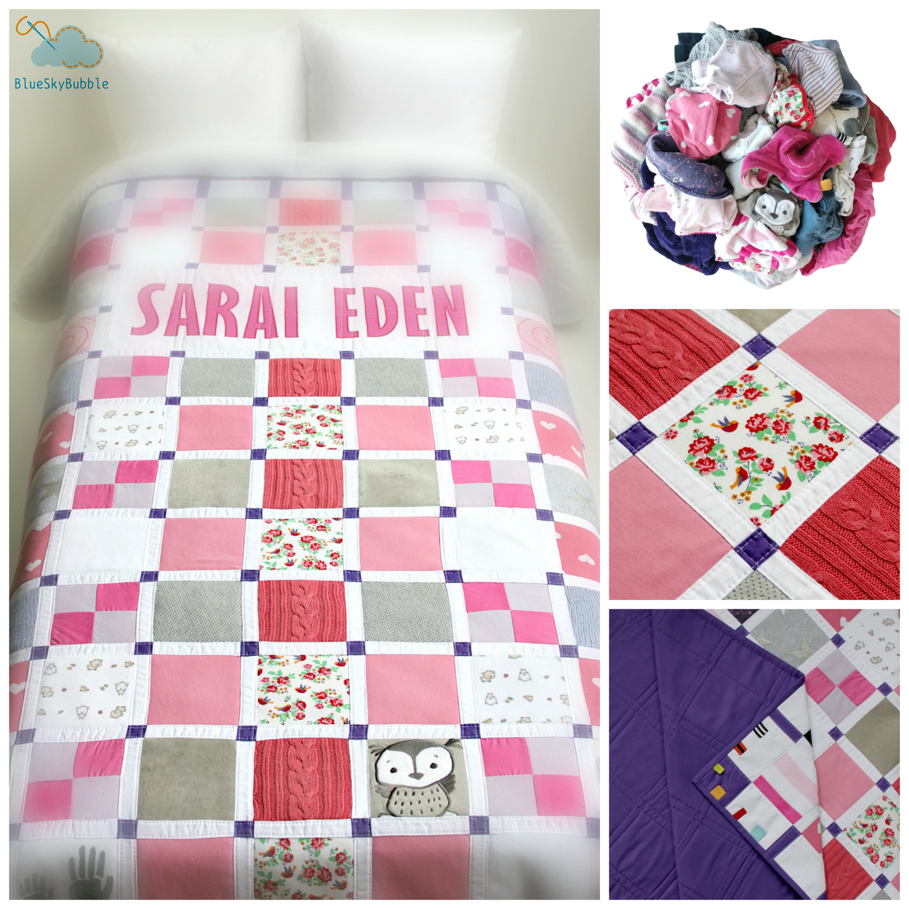 handmade memory quilt
