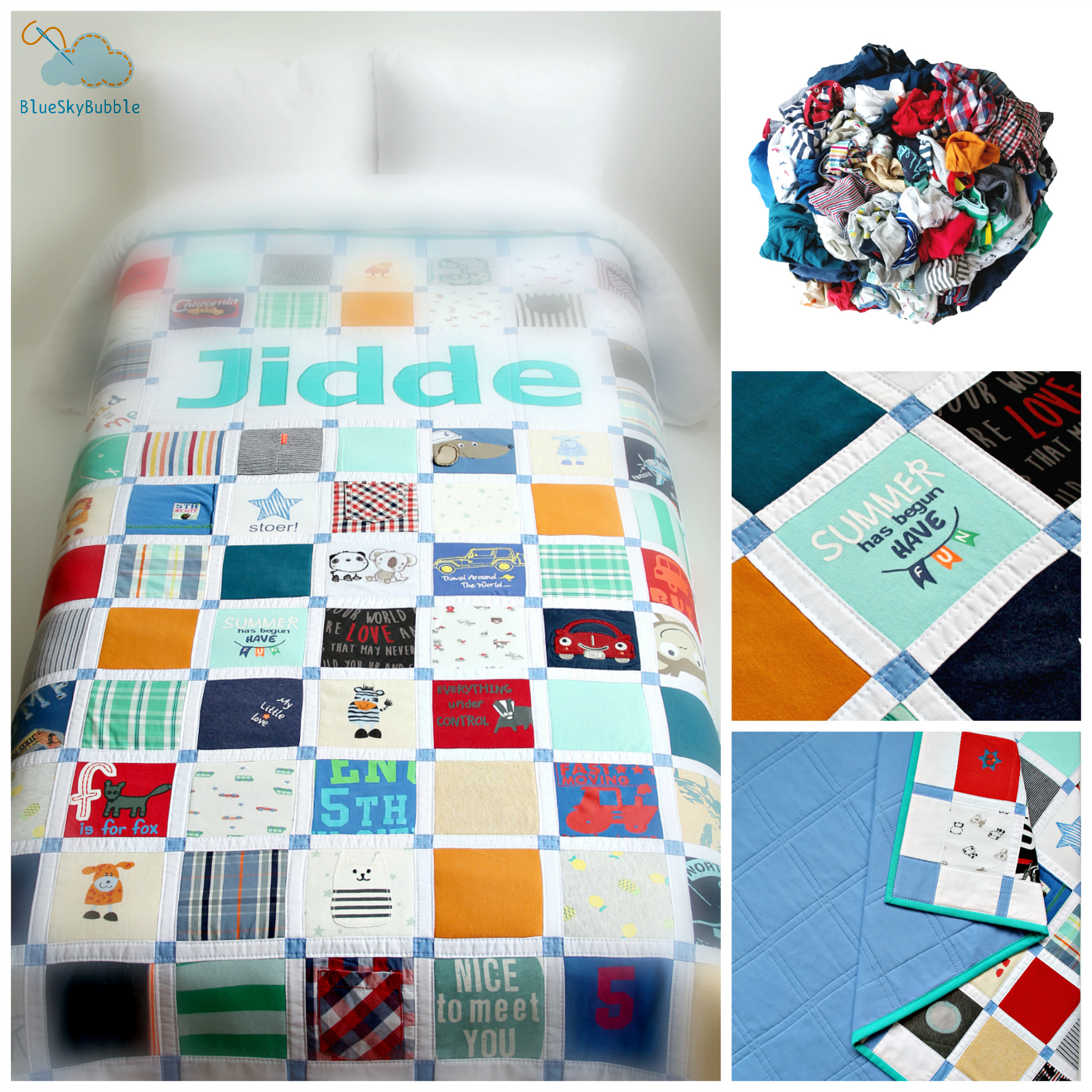 handmade memory quilt