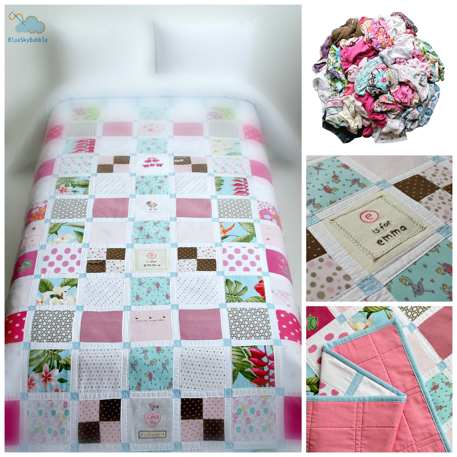 handmade memory quilt