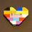 Thumbnail: Multi-color Lego Heart Pin