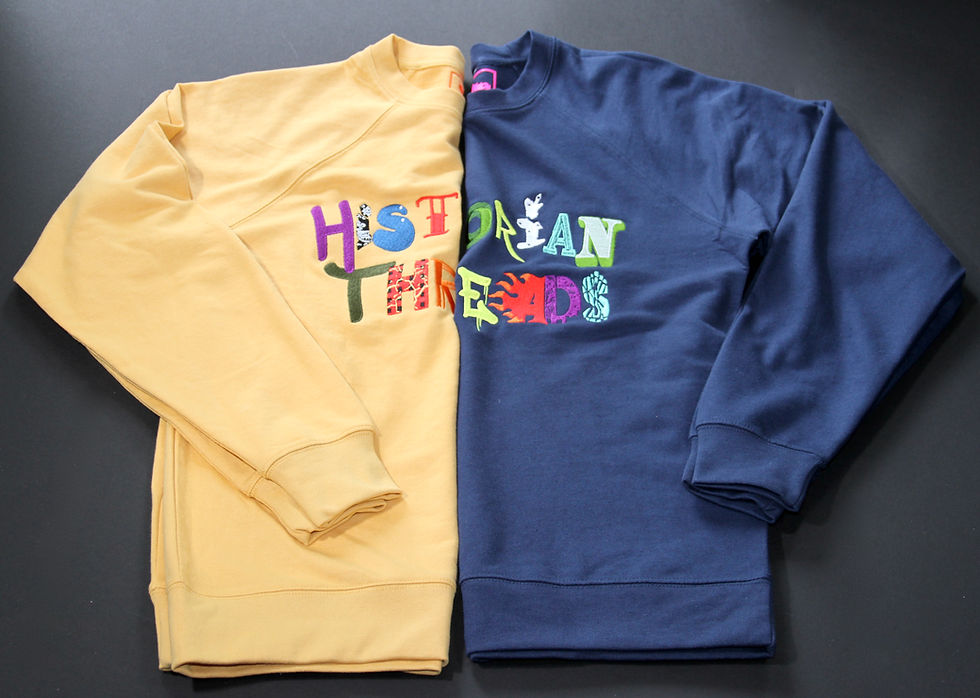 Unisex "Fabric of Hip-Hop" Spell-Out Unisex Premium French Terry Cloth Crew Neck