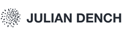 This imade is JulianDench.com’s logo which features Julian’s name and a graphic of sparks in a circle format